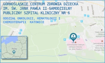 ODDZIAŁ ONKOLOGII, HEMATOLOGII I CHEMIOTERAPII - GÓRNOŚLĄSKIE CENTRUM ZDROWIA DZIECKA IM. ŚW. JANA PAWŁA II SAMODZIELNY PUBLICZNY SZPITAL KLINICZNY NR 6 - UL. MEDYKÓW 16, KATOWICE